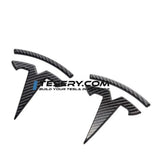 FACIA Tesla Logo  inchesT inches Emblem for Model 3 / Y (Set of 3)