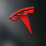 FACIA Tesla Logo  inchesT inches Emblem for Model 3 / Y (Set of 3)