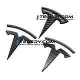FACIA Tesla Logo  inchesT inches Emblem for Model 3 / Y (Set of 3)