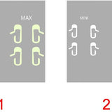 FACIA Glow-in-the-Dark Door Handle Stickers for Model 3 (8-Pack) 2 Colors Easy Find