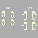 FACIA Glow-in-the-Dark Door Handle Stickers for Model 3 (8-Pack) 2 Colors Easy Find