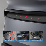 FACIA Trunk Tailgate Applique for Tesla Model Y Juniper Real Dry Molded Carbon Fiber