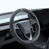 FACIA TESERY Alcantara Steering Wheel Cover for Model Y Juniper / Model 3 Highland / Model YL