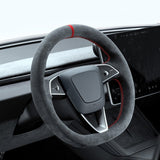 FACIA TESERY Alcantara Steering Wheel Cover for Model Y Juniper / Model 3 Highland / Model YL