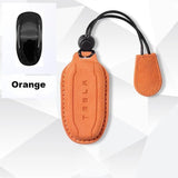FACIA Alcantara Key Fob Case for Tesla 3 Colors Suede Texture Key Belt Premium Stitching
