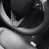 FACIA Alcantara Steering Wheel Panel Kit for Model 3 Highland / Y Juniper 2 Options