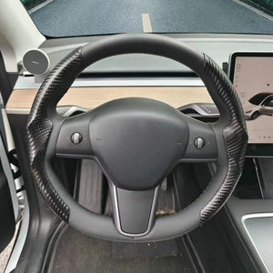 FACIA Ultra-thin Carbon Fiber Pattern Steering Wheel Cover for Tesla Model 3/ Y