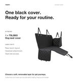 FACIA Waterproof Dog Seat Cover for Back Seat for Model 3/Y/S/X/Cybertruck
