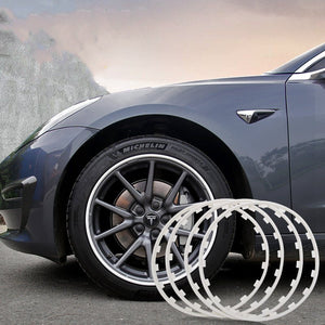 FACIA DuPont Nylon Wheel Rim Protectors for Tesla 4-Piece Set 5 Colors Curb Rash Guard Impact Resistant