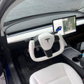 FACIA White Leather Yoke Steering Wheel for Tesla Model 3 / Y Style 7