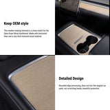 FACIA Wood Center Console Wrap for Model 3/Y Open-Grain Match Scratch Protection