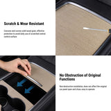 FACIA Wood Center Console Wrap for Model 3/Y Open-Grain Match Scratch Protection