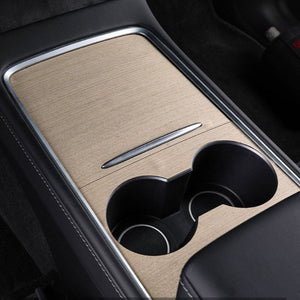 FACIA Wood Center Console Wrap for Model 3/Y Open-Grain Match Scratch Protection