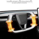 FACIA Yoke Steering Wheel for Model 3 Highland / Model Y Juniper Two-Tone Style