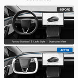 FACIA Yoke Steering Wheel for Model 3 Highland / Model Y Juniper Two-Tone Style